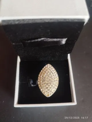 ANILLO PLATA con pedrería