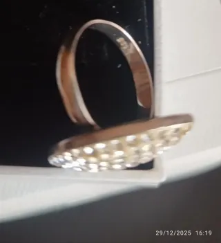 ANILLO PLATA con pedrería