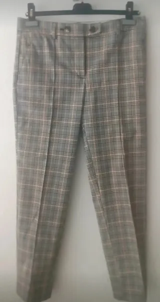 Pantalón cuadros Mango