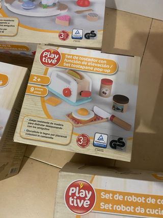 Lote Juguetes Madera Cocina Playtive
