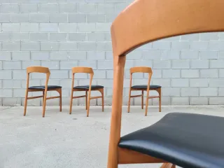 4 sillas estilo danés. Vintage, 70s.