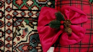 Fiocco natalizio Vesto casa rosso