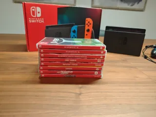 Nintendo Switch + 8 Juegos