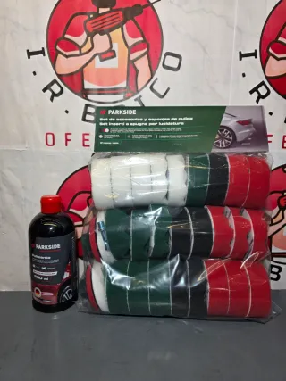 Set Pulido Coche Parkside + Líquido Pulido