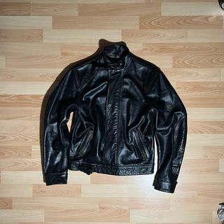 Chaqueta Belstaff Vintage de Cuero Negra Talla S