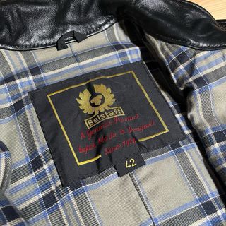 Chaqueta Belstaff Vintage de Cuero Negra Talla S