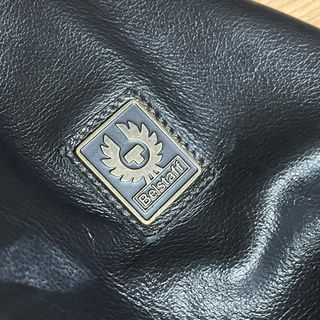 Chaqueta Belstaff Vintage de Cuero Negra Talla S