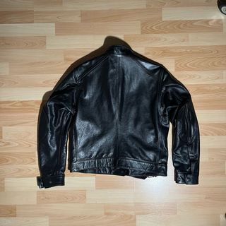 Chaqueta Belstaff Vintage de Cuero Negra Talla S