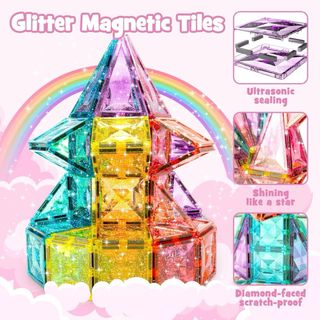 NUEVO! Set 48 Bloques Magnéticos Purpurina