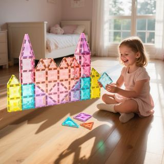 NUEVO! Set 48 Bloques Magnéticos Purpurina