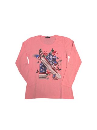 Maglietta MAI TAI manica lunga rosa