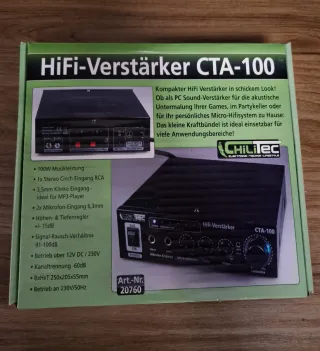 Amplificador Hi-Fi ChiliTec CTA-100 (100W)