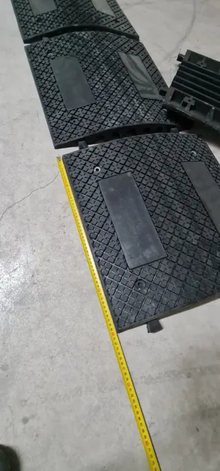 Badén de caucho, 50x50x5cm, evita roces, reductore