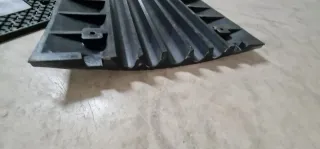 Badén de caucho, 50x50x5cm, evita roces, reductore