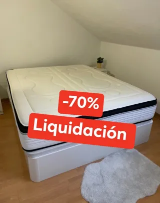 Canapé y colchón -70% Liquidación