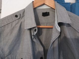 Camisa H&M Gris Talla L