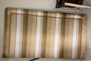 Cabecero de cama 150cm beige y dorado