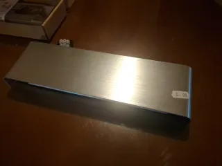 Lámpara de pasillo plateada