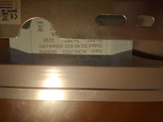 Lámpara de pasillo plateada