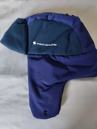 Gorro d'Or et Platine azul ropa de nieve