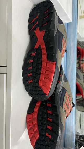 Botas Montaña Regatta Isotex Waterproof verde/Rojo