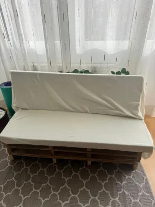 Sofá Palet Madera y Espuma