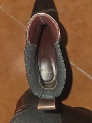 Botines Lottusse Talla 41 Marrón Burdeos