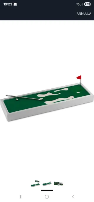 Mini Golf da Tavolo con Mazza e Pallina Nuovo