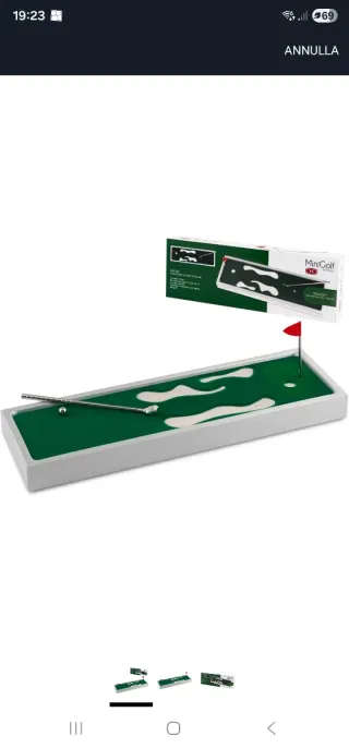 Mini Golf da Tavolo con Mazza e Pallina Nuovo