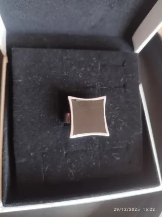 JUEGO ANILLO Y COLGANTE MACIZO DE PLATA DE LEY