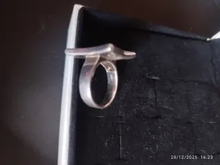 JUEGO ANILLO Y COLGANTE MACIZO DE PLATA DE LEY