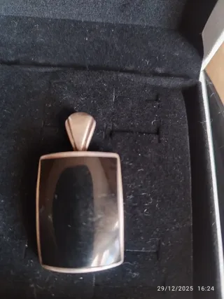 JUEGO ANILLO Y COLGANTE MACIZO DE PLATA DE LEY