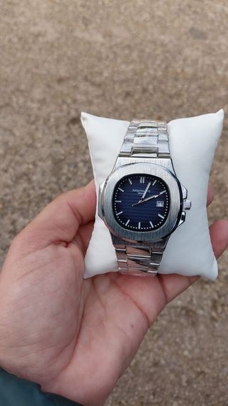 Reloj Patek Philippe Nautilus Azul Plateado