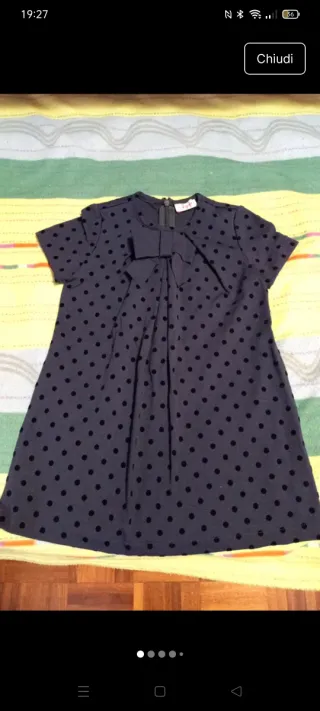 Vestitino bimba Il Gufo pois 2 anni