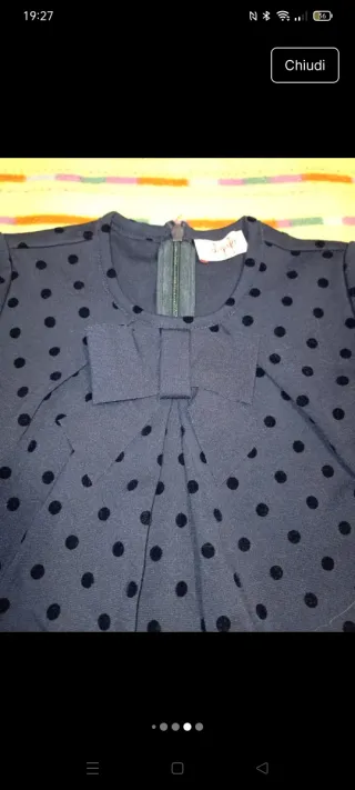 Vestitino bimba Il Gufo pois 2 anni