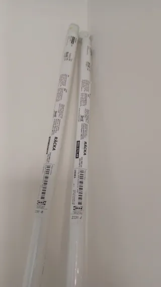 Barra cortinas IKEA y soportes.