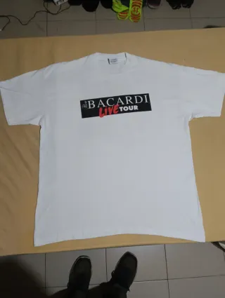 Camiseta vintage Bacardi Live Tour La Coruña '95
