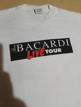 Camiseta vintage Bacardi Live Tour La Coruña '95