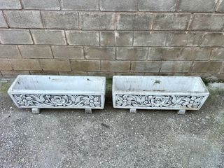 JARDINERA DE PIEDRA DECORADA