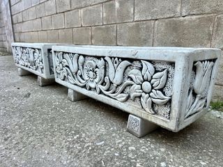 JARDINERA DE PIEDRA DECORADA