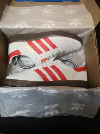 Adidas Handball Spezial Gris clarito/Rojo Talla 37