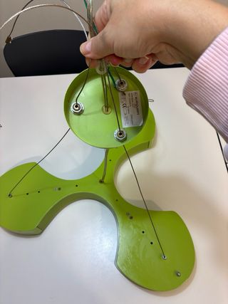 Lámpara colgante trébol verde