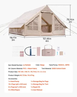 Tende Gonfiabili per Campeggio Tenda Gonfiabile
