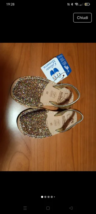Sandali glitter Mibo taglia 25