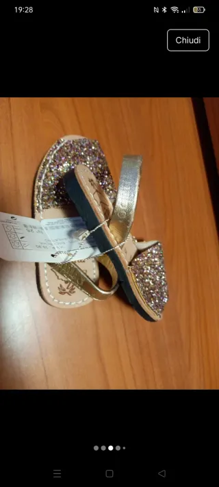 Sandali glitter Mibo taglia 25