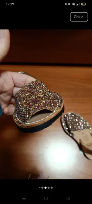 Sandali glitter Mibo taglia 25