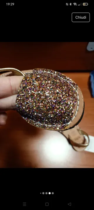 Sandali glitter Mibo taglia 25