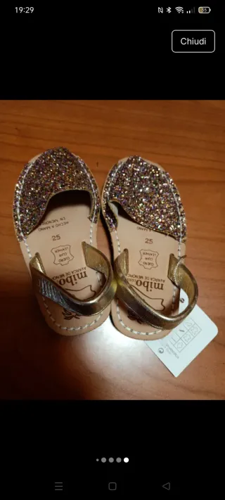 Sandali glitter Mibo taglia 25