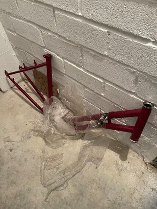 Cuadro Bicicleta Paseo Rojo