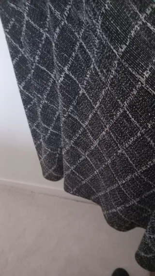 Vestido Mango Largo Gris Talla S